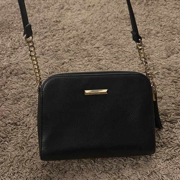 Aldo Black and Gold Crossbody Bag - Picture 3 of 3